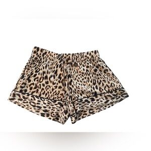 NWT Victoria's Secret High Waist Mini Leopard Print Shorts Loungewear XS